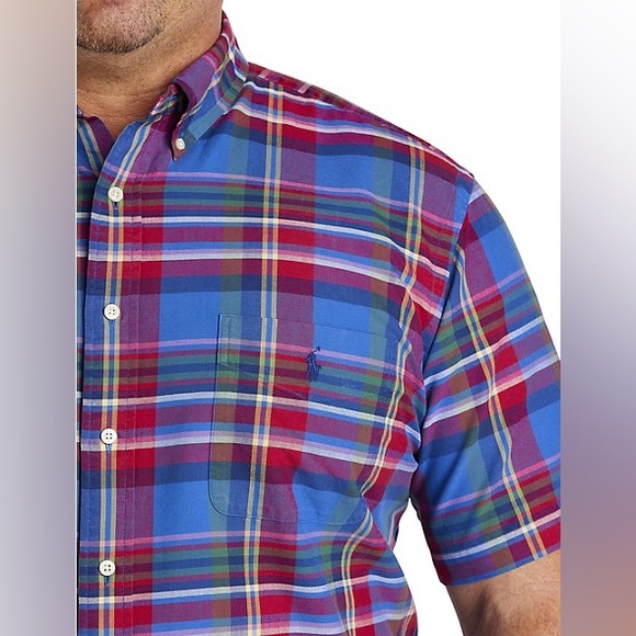 Polo Ralph Lauren Plaid Oxford Sport Shirt - NWT - Picture 2 of 2